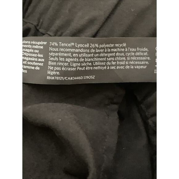 Eileen Fisher Womens Cropped Pants Sz XXS Black Pull On Mid Rise Viscose Blend - Picture 4 of 4